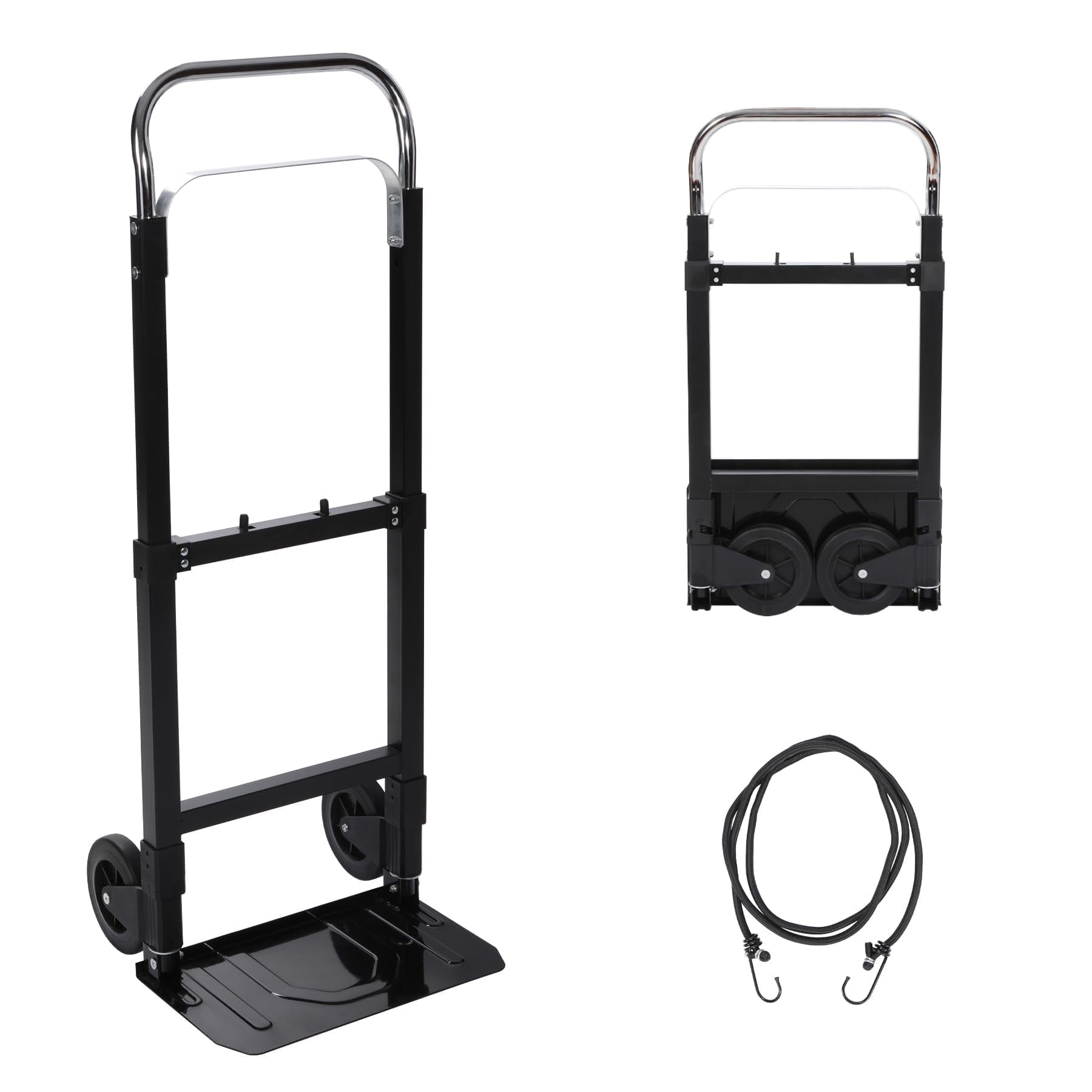 RedSwing Folding Convertible Hand Truck – Portable Dolly Cart, Heavy Duty, 180 lbs Load Capacity for Moving Luggage, Warehouse, Office, and Home