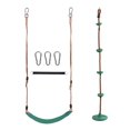 thumbnail image 1 of RedSwing Kids Belt Swing Seat and Plastic Climbing Rope Swing for Outside Playground, Safe Playground Swing Set Replacement for Children's Indoor and Outdoor Play, 330 Pounds Capacity - Green, 1 of 9