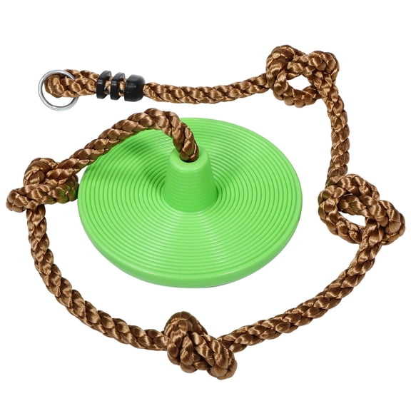 RedSwing Pro 3-in-1 Adventure Swing for Kids, Climbing Rope Swing, Adjustable Tree Disc Seat for Indoor and Outdoor Play, Grass Green