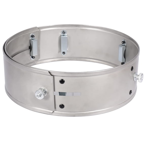 RedSwing Rocket Stove Windscreen, 9.8"-14.2" Adjustable Stainless Steel Camping Wood Stove Windshield Portable for Outdoor Cooking, Round Silver