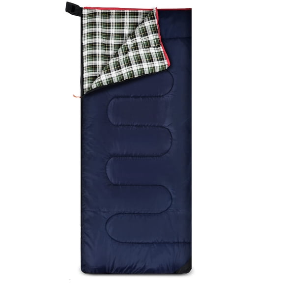RedSwing Sleeping Bag for Adults Camping Backpacking, Cotton Flannel Envelope Sleeping Bags with 2lbs Filling