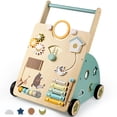 thumbnail image 1 of RedSwing Wooden Baby Push Walker Montessori Toddler Activity Center Adjustable Height Learning Walking Toy for Boys Girls Jade Green, 1 of 9
