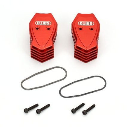 Saito Engines 36166 Red Valve Covers: 220A & G36 AD, AE, AK