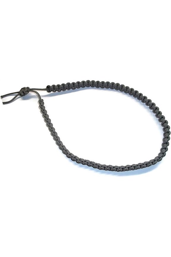 Cobra Hat Band - 550 Paracord - Cowboy Hat Band - Choose your color (Gray-Charcoal)