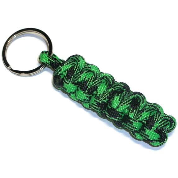 RedVex Cobra Style Paracord Key Chain - Choose your color (Qty-1) (Green and Black)