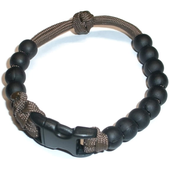 RedVex Pace Counter Bead Bracelet - Choose Your Color and Size (Brown - 9-inch)