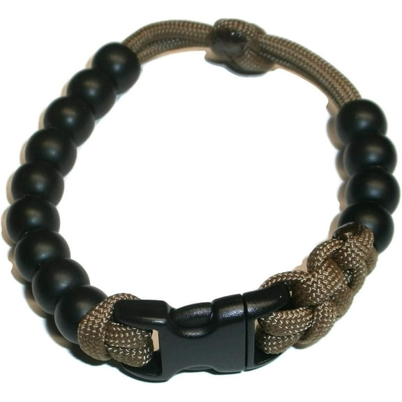RedVex Pace Counter Bead Bracelet - Choose Your Color and Size (Coyote Brown - 10-inch)
