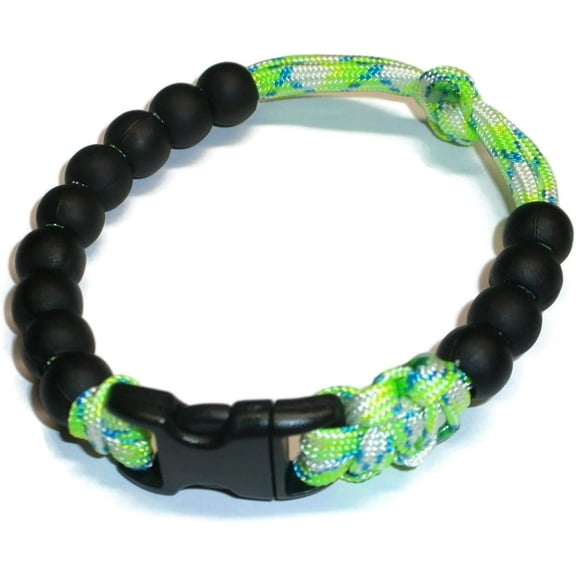 RedVex Pace Counter Bead Bracelet - Choose Your Color and Size (Green Flux - 8.5-inch)