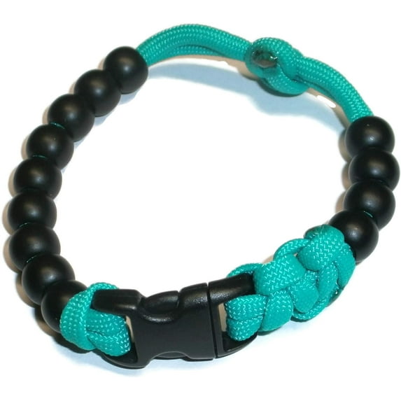 RedVex Pace Counter Bead Bracelet - Choose Your Color and Size (Teal - 9-inch)