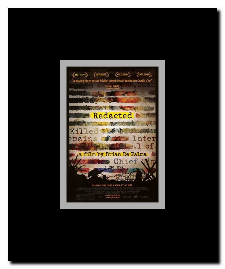 Redacted Framed Movie Poster