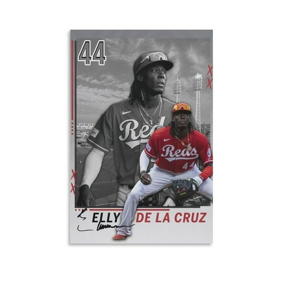 Redamancy American Baseball Player Elly De La Cruz Canvas Wall Art Poster For Room Aesthetic And Decor  Poster For Bedroom Living Room Bathroom Kitchen Office Decor