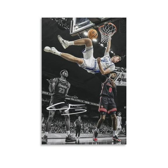 Redamancy American Basketball Player Cooper Flagg Canvas Wall Art Poster For Room Aesthetic And Decor Poster For Bedroom Living Room Bathroom Kitchen Office Decor