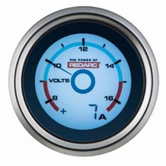 Redarc G52VVA 52mm Battery System Dual Volt Voltmeter & Current Monitor Gauge