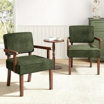 Redayfur 3 Piece Corduroy Lounge Chair Set Modern Accent Chairs with Side Table for Living Room Bedroom Office