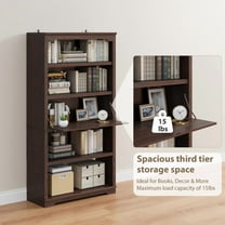 Redayfur 37 inch 5 Tier Bookshelf Modern Storage Bookcase Display Shelf for Living Room Bedroom Home Office