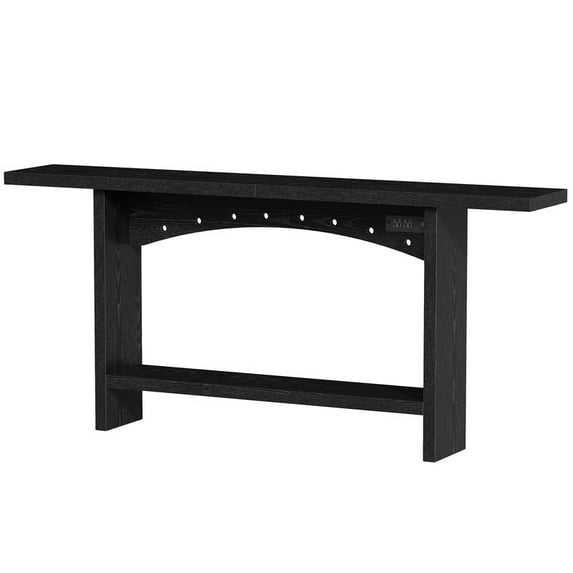 Redayfur 70.8-Inch Extra Long Sofa Table,Console Table for Entryway, Narrow Entryway Table Wood Sofa Table for living room,Black