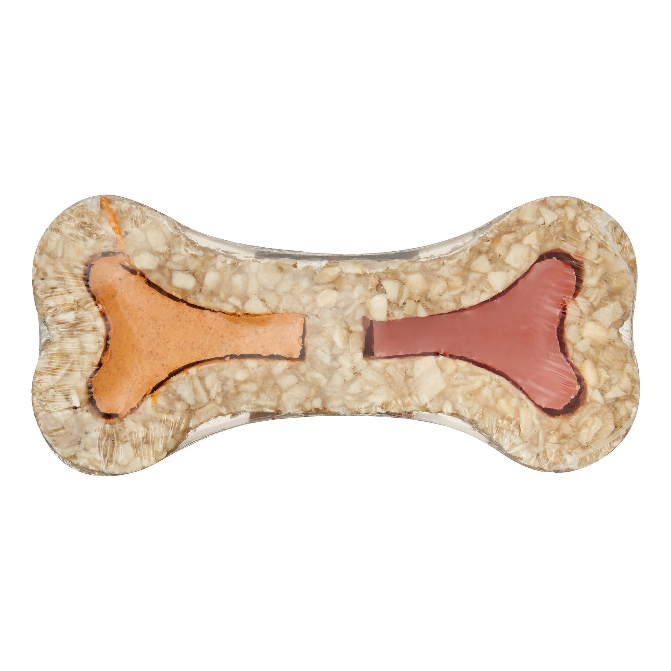 Redbarn 45" Ham & Cheese Filled Rawhide Bone Dog Treat, 1 Ct