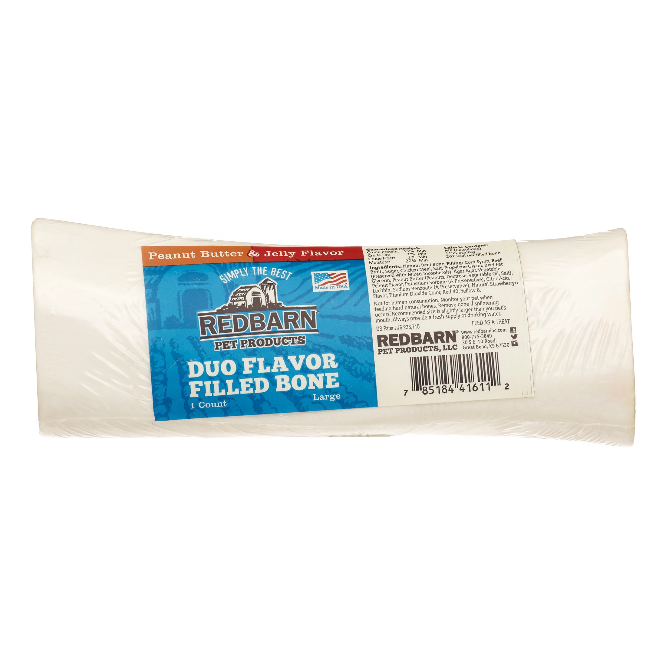 Red barn peanut butter filled bone sales
