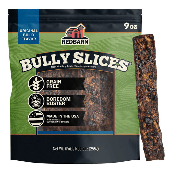 Redbarn Bully Slices Original Bully Flavor Dog Treats, 9-oz bag