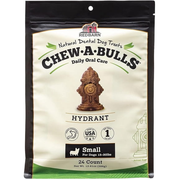 Redbarn Chew-A-Bulls (Size: Small | Shape: Hydrant | 24-Count (Pack of 1))