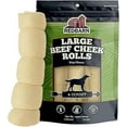 thumbnail image 1 of Redbarn Large Beef Cheek Rolls for Dogs, Uncoated - Long Lasting Natural Chew - 4 Count, 1 of 6