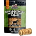 thumbnail image 1 of Redbarn Medium Beef Cheek Rolls for Dogs, Chicken & Carrot Glazed - Long Lasting Natural Chew - 5 Count, 1 of 1