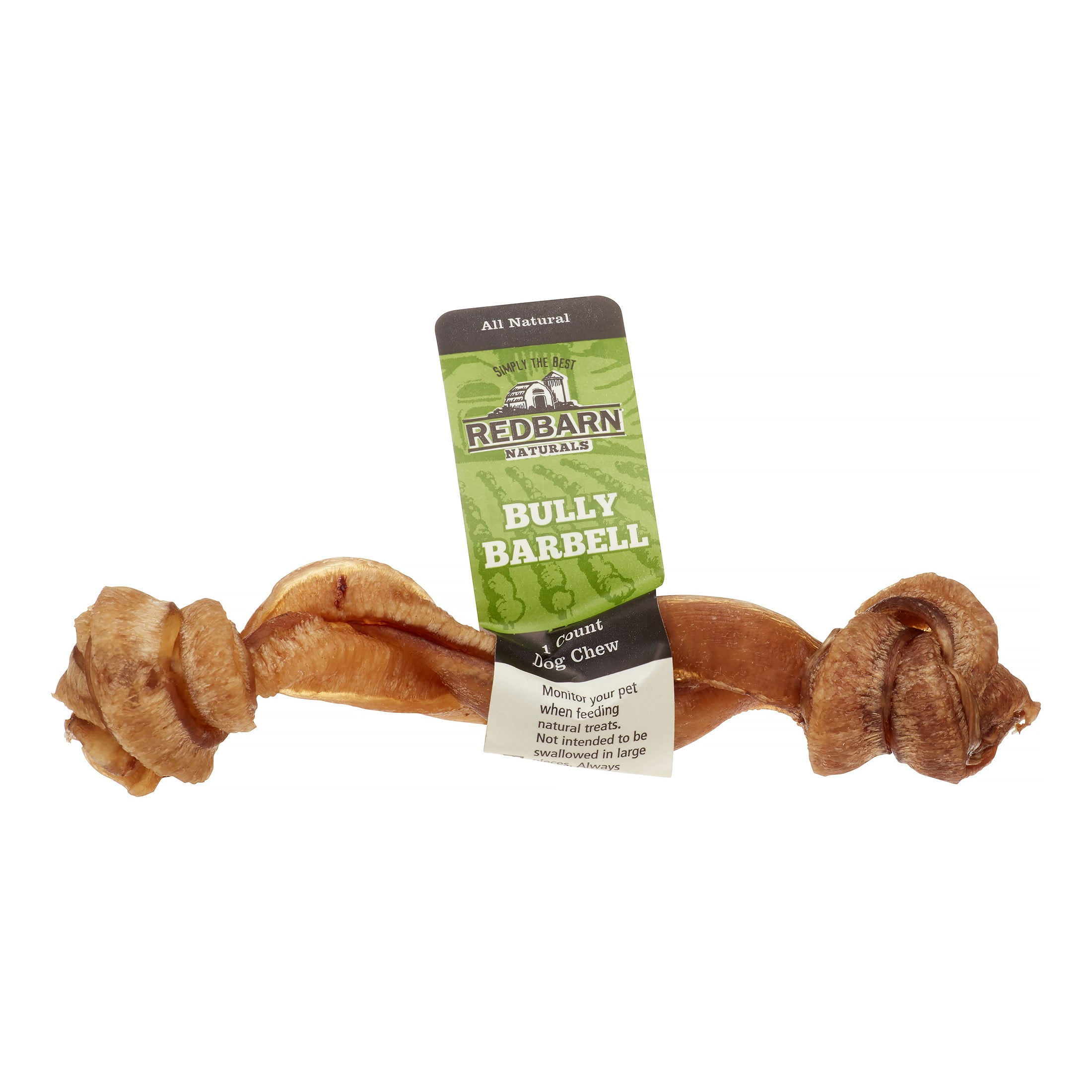 Redbarn Naturals 5" Bully Barbell Bully Stick Dog Treat, 1 Ct