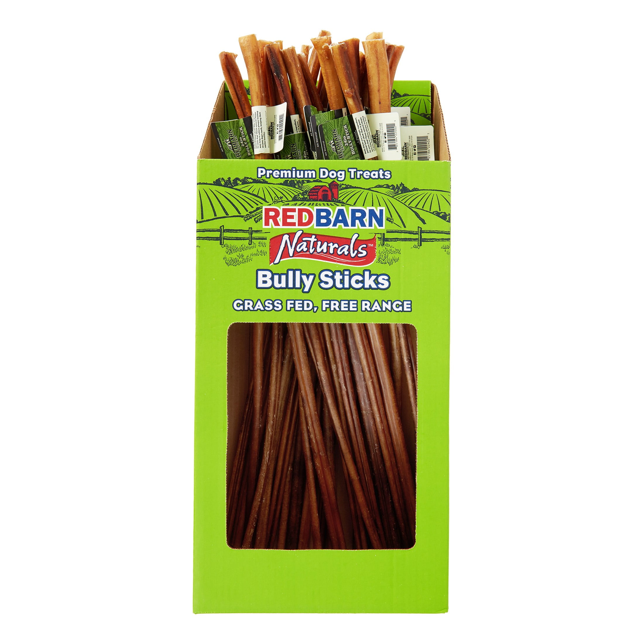 Redbarn Naturals Bully Stick Dog Treat, 24", 25 Ct