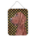 thumbnail image 1 of Redbone Coonhound Candy Corn Halloween Wall or Door Hanging Prints, 1 of 2