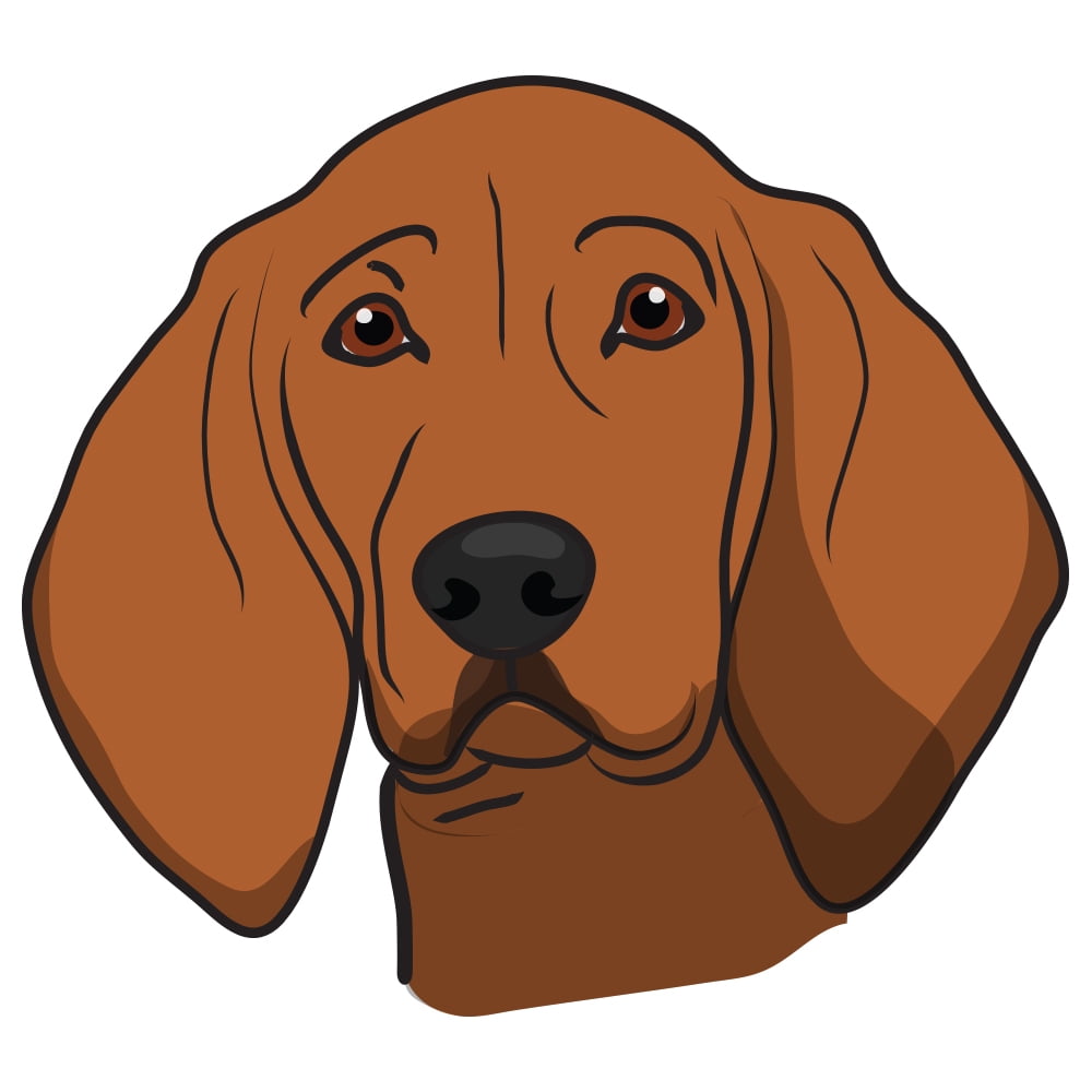 Redbone Coonhound Decal Indoor/Outdoor Dog Lover Super Cute Sticker
