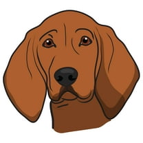 Redbone Coonhound Decal | Indoor/Outdoor | Dog Lover Super Cute Sticker for SUV Windows, Dorm Rooms, Bedroom, Offices | SignMission personalized gift | 36"