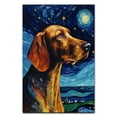 thumbnail image 1 of Redbone Coonhound Dog Art Canvas, Starry Night Van Gogh Oil Painting Art Print Poster Wall Decor Inspired Pomeranian Dog Pet Family Friend Peace, 1 of 4