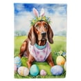 thumbnail image 1 of Redbone Coonhound Easter Egg Hunt Garden Flag 11.25 in x 15.5 in, 1 of 5
