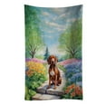 thumbnail image 1 of Redbone Coonhound Spring Path Kitchen Towel 15 in x 25 in, 1 of 5