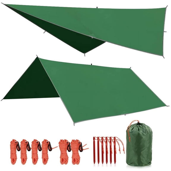 Redcamp Green Polyester 118" x 118", 2000 MM Tent Tarp