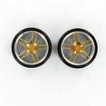 thumbnail image 1 of Redcat Racing 07003y Chrome Anodized Gold 5 Spoke Split Spoke Wheels and Drift Tires, 1 of 1