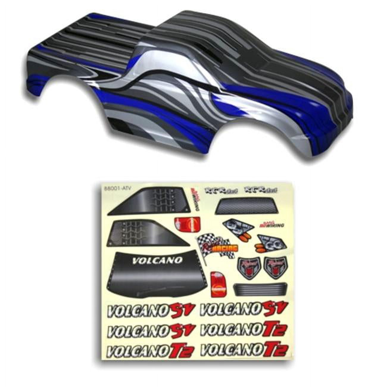 Redcat Racing Body Redcat Racing 88021BB .10 Truck Body Black and Blue - Walmart.com