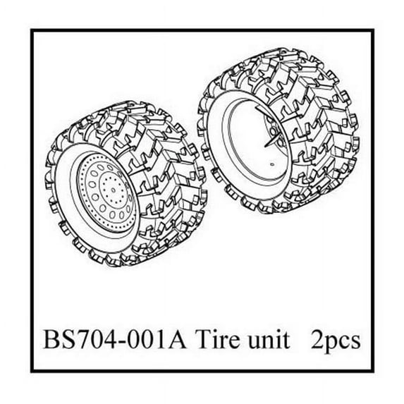 Redcat Racing BS704-001A 2 Pieces Tire Unit