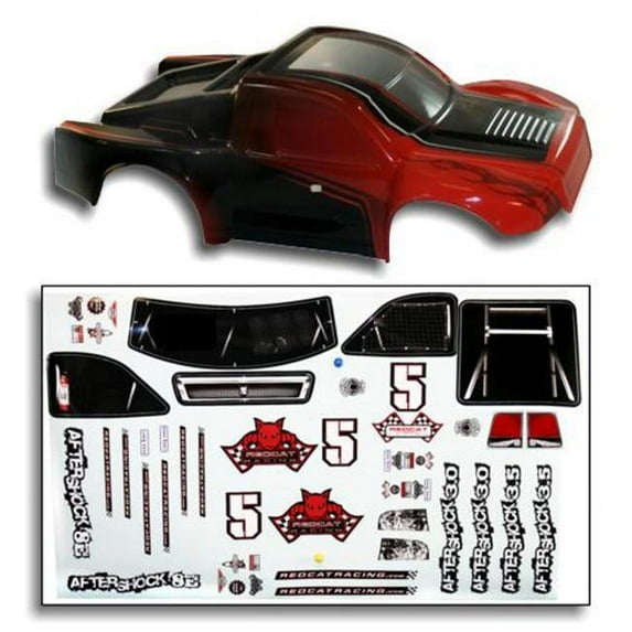 Redcat Racing BS804-002R .12 Short Course Truck Body Red and Black