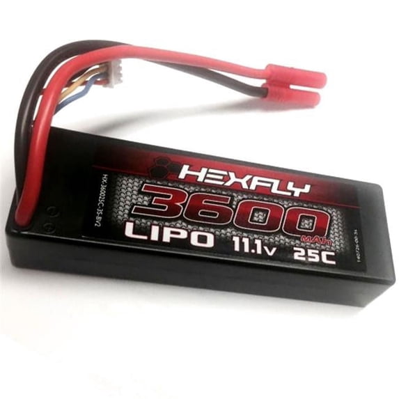 Redcat Racing HX-360025C-3S-BV2 3600 25C 11.1V Lipo Battery
