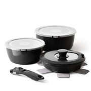 Redchef Nonstick Ceramic Rock Cookware Set Handle Removable 9Pcs Suitable for All Stoves