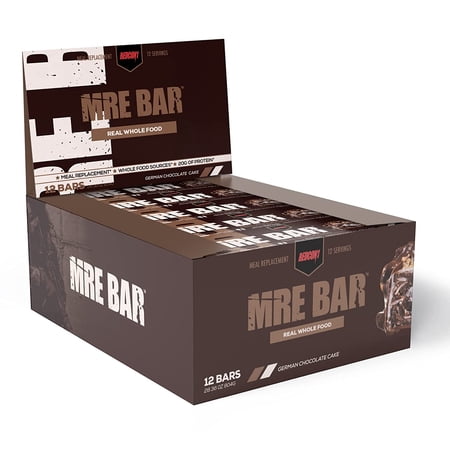 Redcon1, MRE BAR, Meal Replacement Bar, German Chocolate, Bar, 1 Box /12 Bars