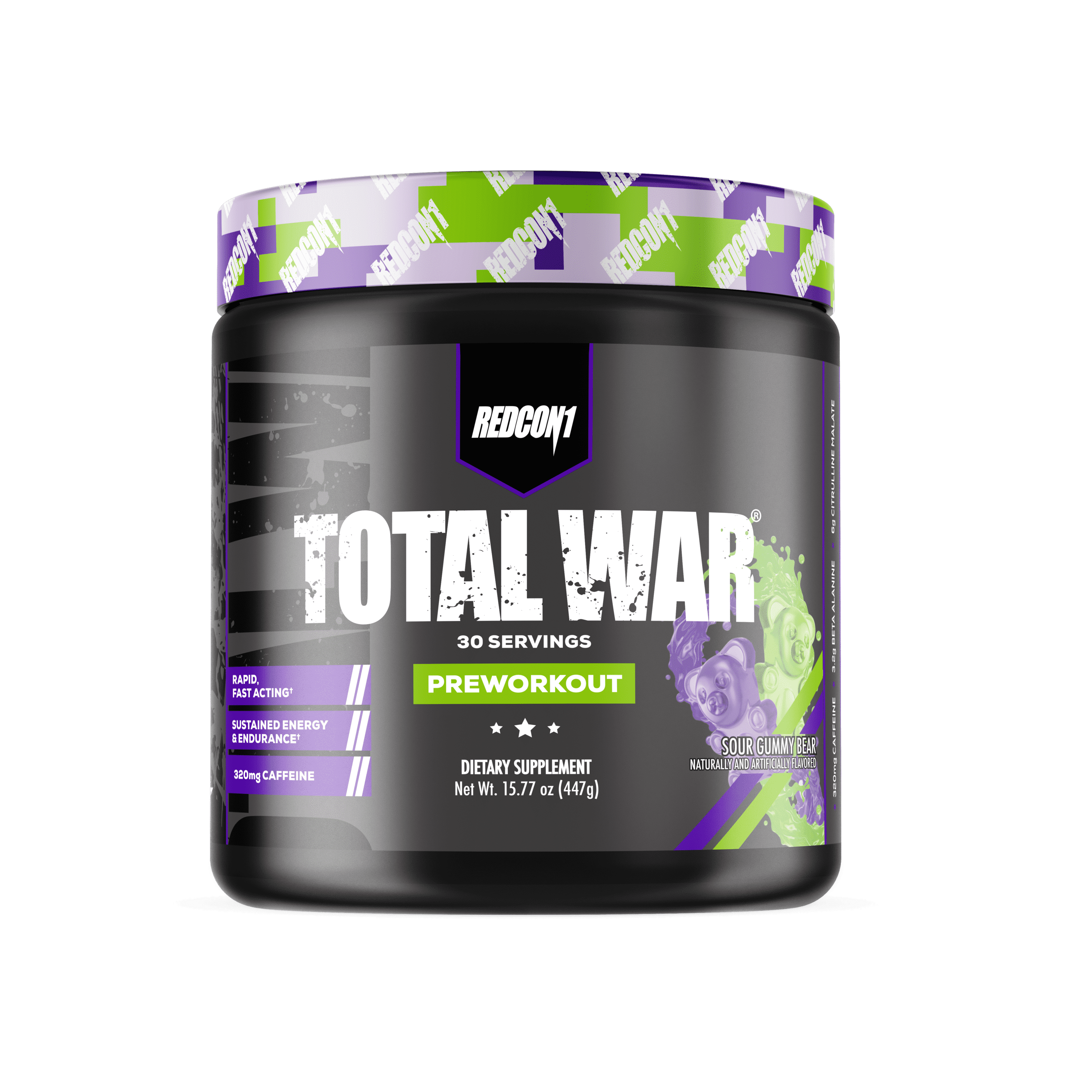TOTAL WAR PREWORKOUT Sour Gummy Bear Walmart Business Supplies