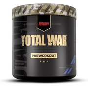 Redcon1 Total War - Pre Workout, 30 Servings, (Blue Raspberry) Boost Energy, Increase Endurance and Focus, Beta-Alanine, 350mg Caffeine, Citrulline Malate, Nitric Oxide Booster - Keto Friendly