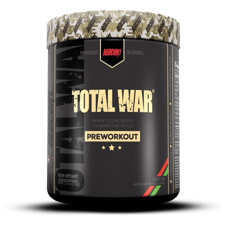 Redcon1 Total War Pre Workout Powder, Cherry Lime, 50 Servings