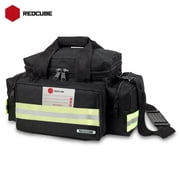 Redcube Emergency Bag Empty- First Aid Bags for Trauma, Professional Multiple Compartment Kit Carrier for Emergency Medical Supplies Black