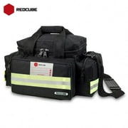 Redcube Emergency Bag Empty- First Aid Bags for Trauma, Professional Multiple Compartment Kit Carrier for Emergency Medical Supplies (Black)