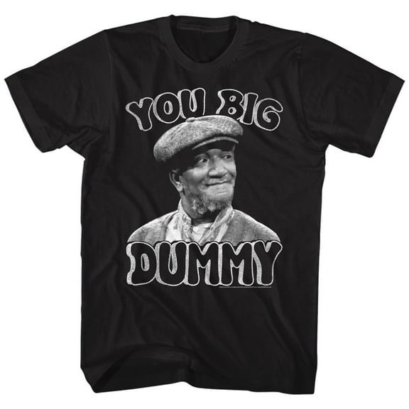 Redd Foxx Big Dummy Black Adult T-Shirt