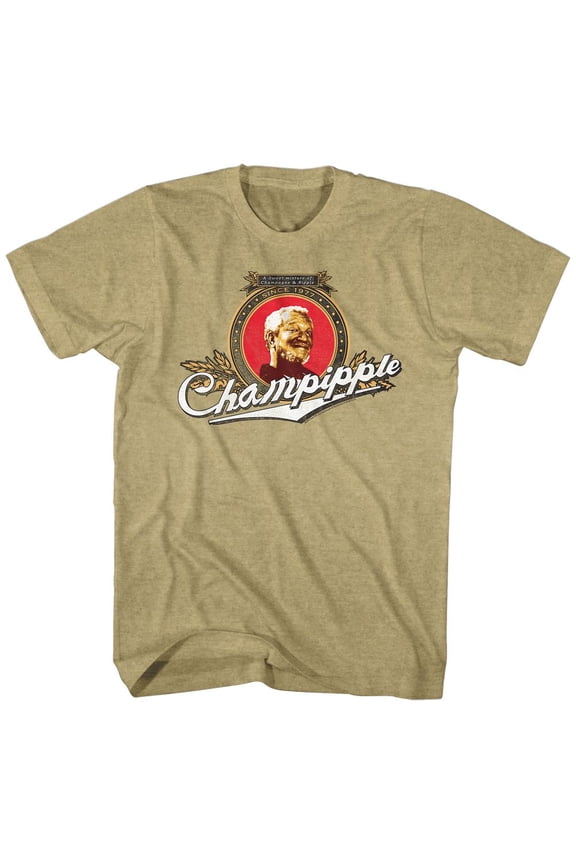 Redd Foxx Champipple Khaki Heather Adult T-Shirt 2Xl