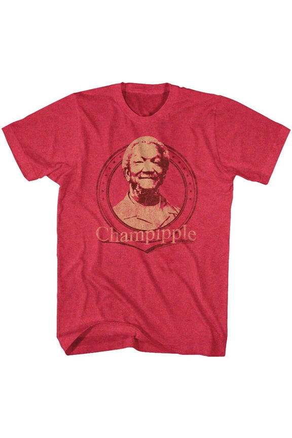 Redd Foxx Champipple Red Heather Adult T-Shirt M